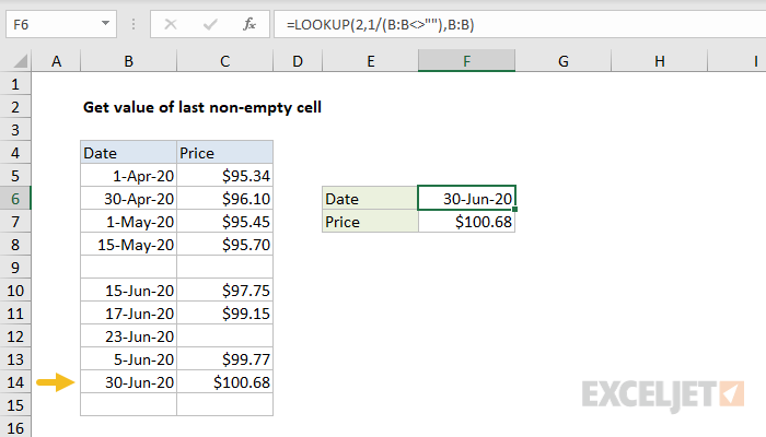 Excel Formula Get Value Of First Non Empty Cell